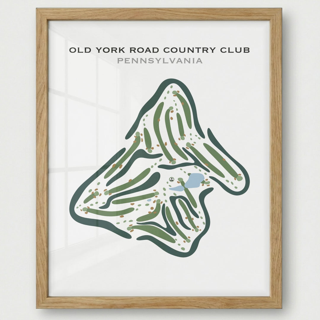 Old York Road Country Club, Pennsylvania - Printed Golf Courses