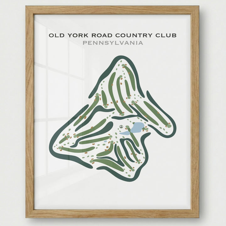 Old York Road Country Club, Pennsylvania - Printed Golf Courses