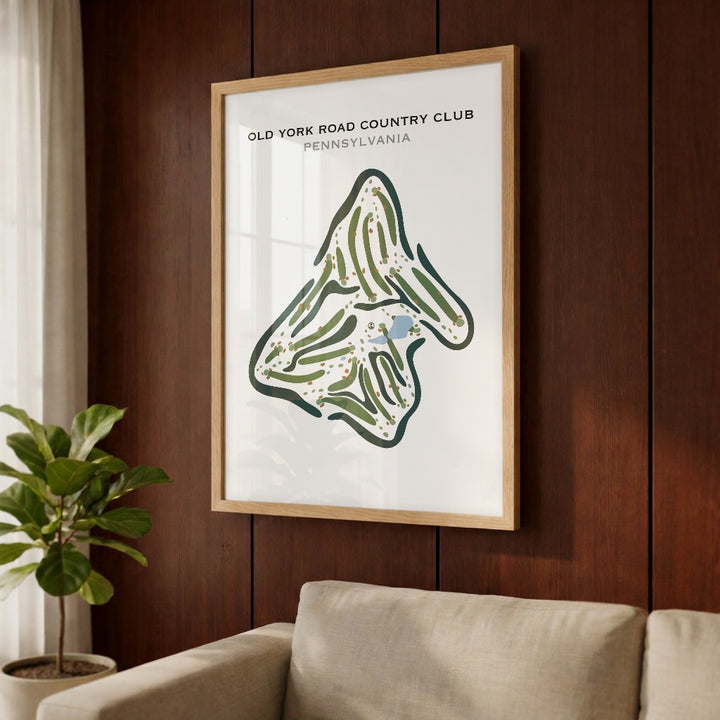Old York Road Country Club, Pennsylvania - Printed Golf Courses