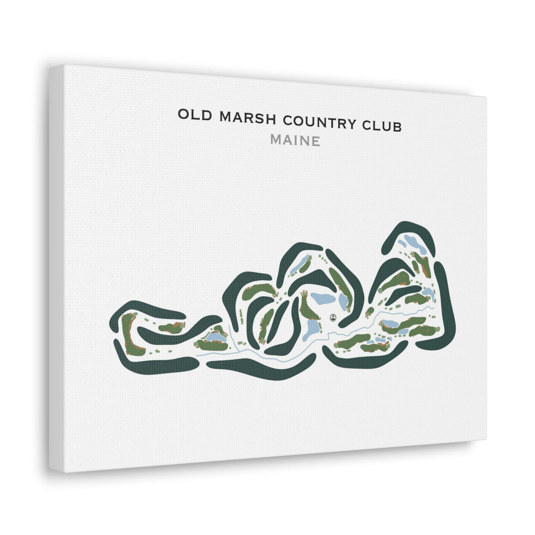 Old Marsh Country Club, Maine - Printed Golf Courses