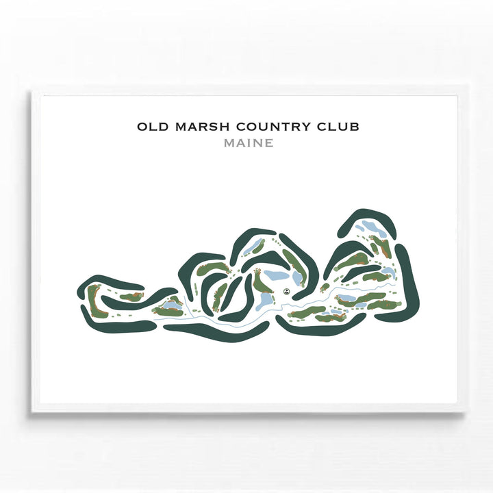 Old Marsh Country Club, Maine - Printed Golf Courses