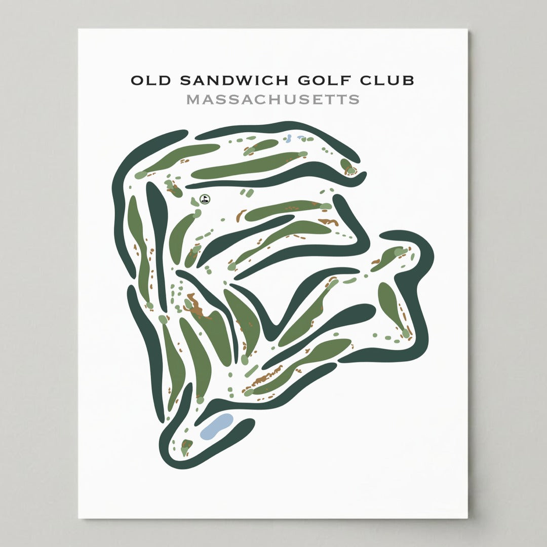 Old Sandwich Golf Club, Massachusetts - Printed Golf Courses