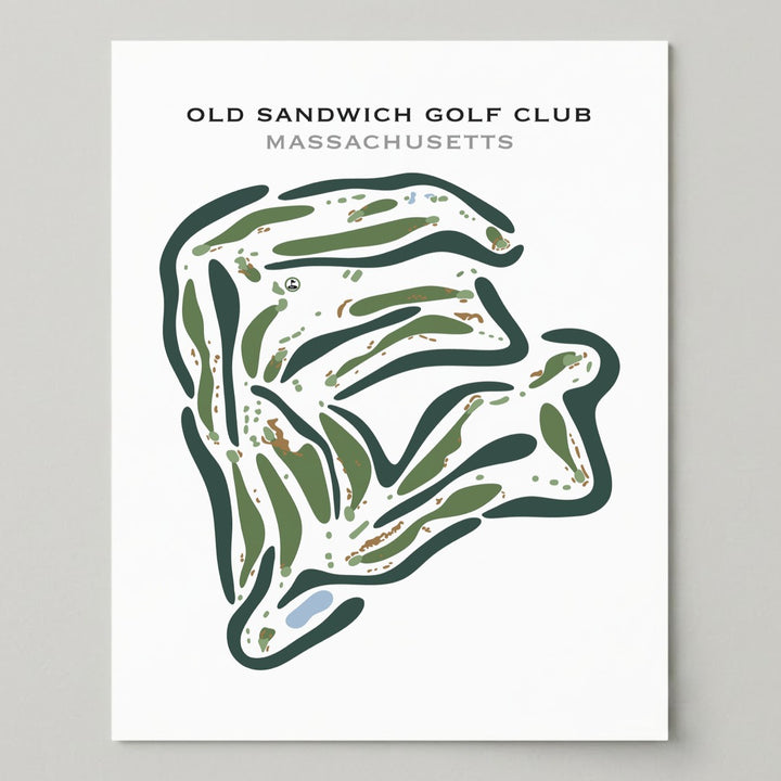 Old Sandwich Golf Club, Massachusetts - Printed Golf Courses