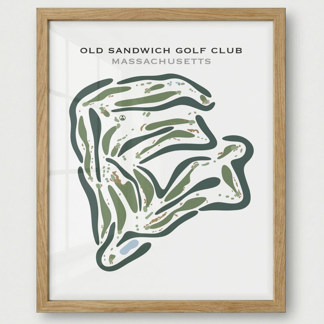 Old Sandwich Golf Club, Massachusetts - Printed Golf Courses