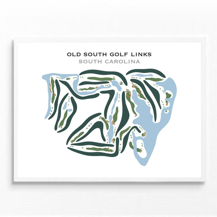 Old South Golf Links, South Carolina - Printed Golf Courses