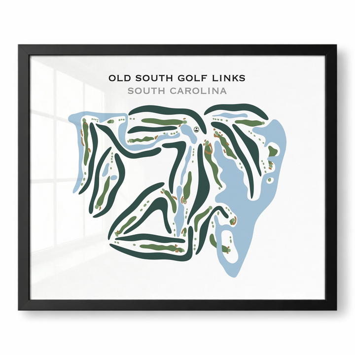 Old South Golf Links, South Carolina - Printed Golf Courses