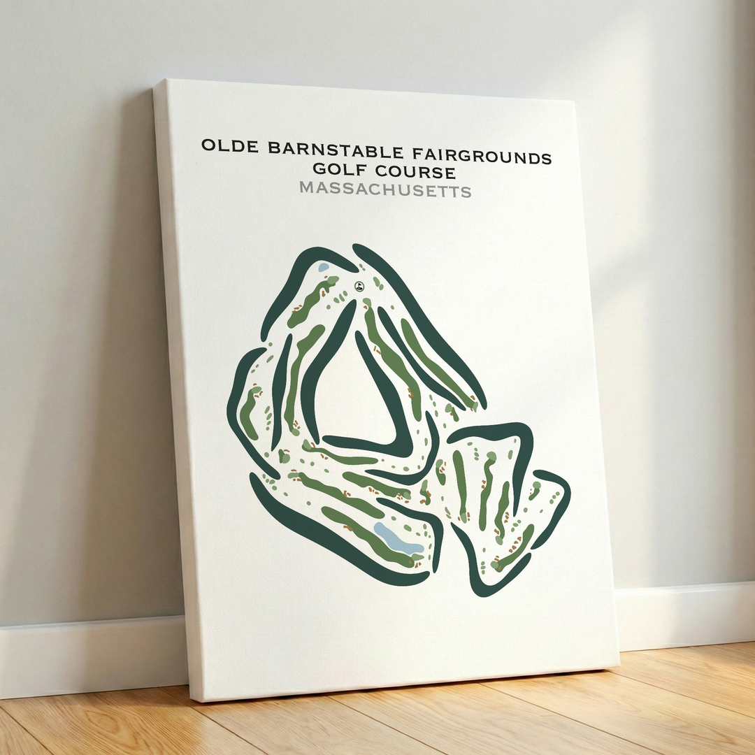 Olde Barnstable Fairgrounds Golf Course, Massachusetts - Printed Golf Courses