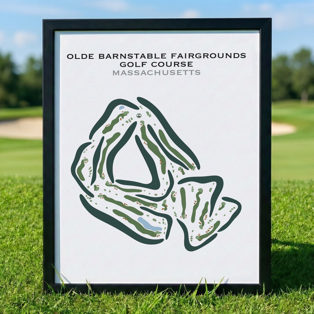 Olde Barnstable Fairgrounds Golf Course, Massachusetts - Printed Golf Courses