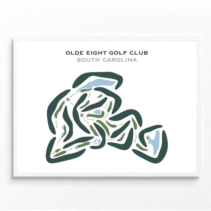 Olde Eight Golf Club, South Carolina - Printed Golf Courses