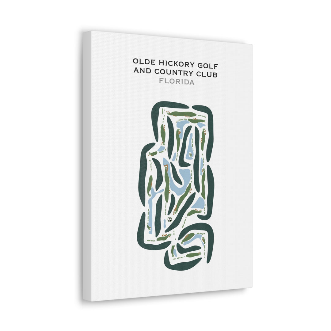 Olde Hickory Golf and Country Club, Florida - Printed Golf Courses