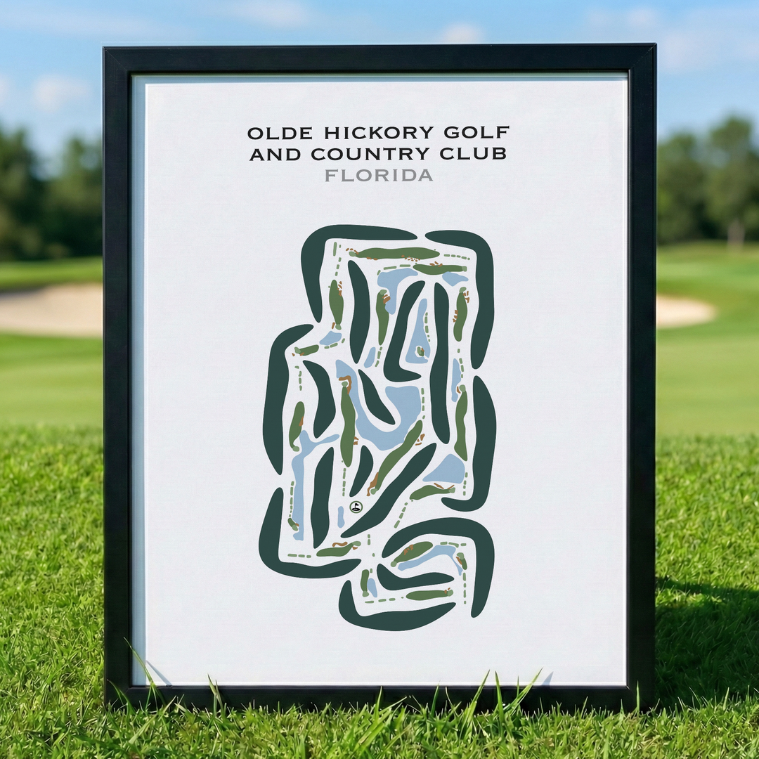 Olde Hickory Golf and Country Club, Florida - Printed Golf Courses