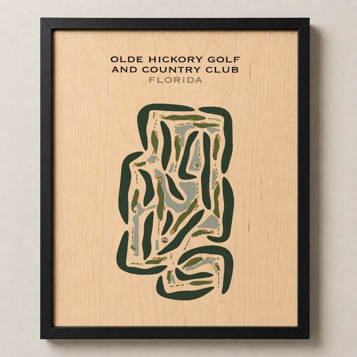 Olde Hickory Golf and Country Club, Florida - Printed Golf Courses