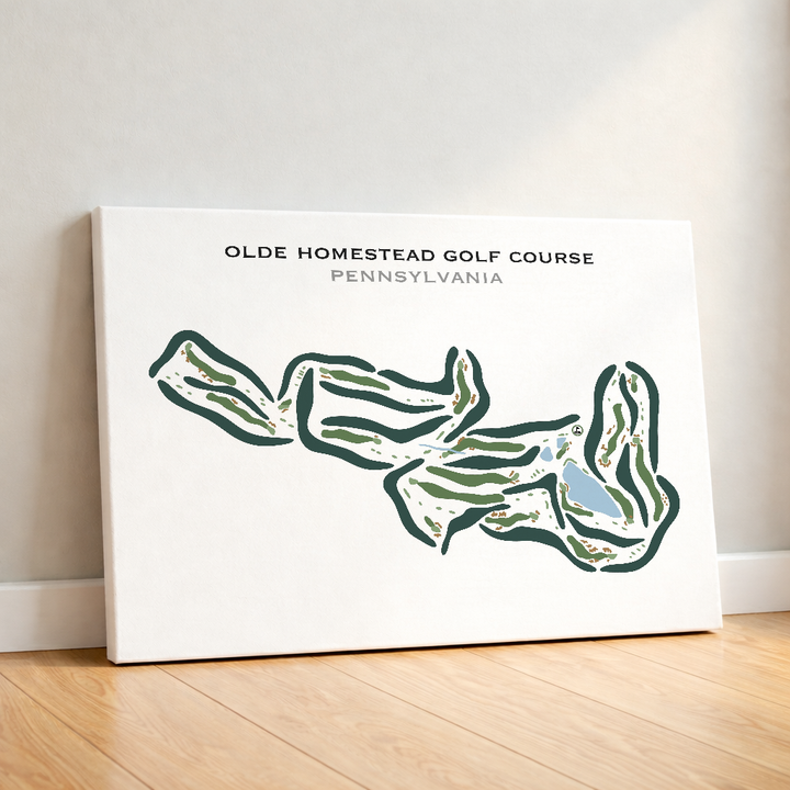 Olde Homestead Golf Course, Pennsylvania - Printed Golf Courses