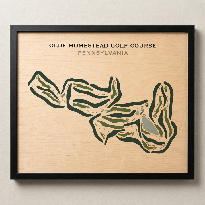 Olde Homestead Golf Course, Pennsylvania - Printed Golf Courses