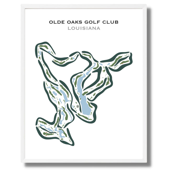 Olde Oaks Golf Club, Louisiana - Printed Golf Courses