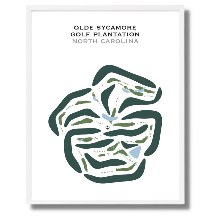 Olde Sycamore Golf Plantation, North Carolina - Printed Golf Courses