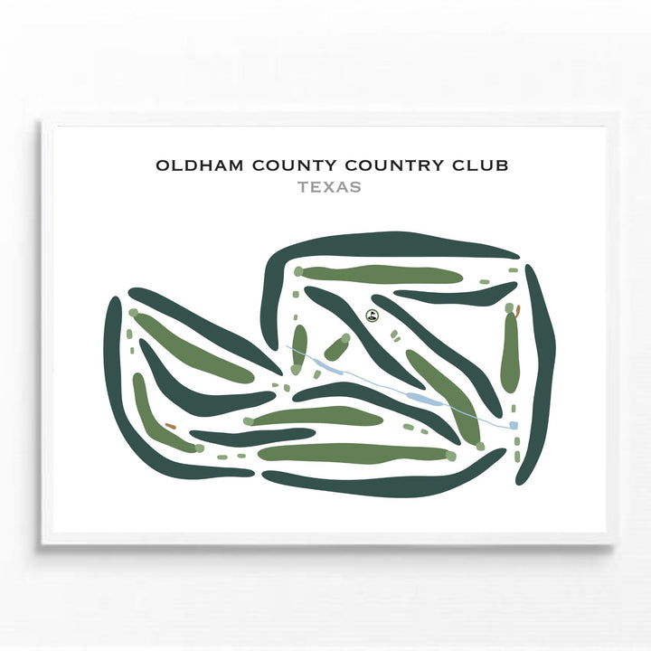 Oldham County Country Club, Texas - Printed Golf Courses