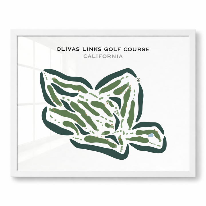 Olivas Links Golf Course, California - Printed Golf Courses