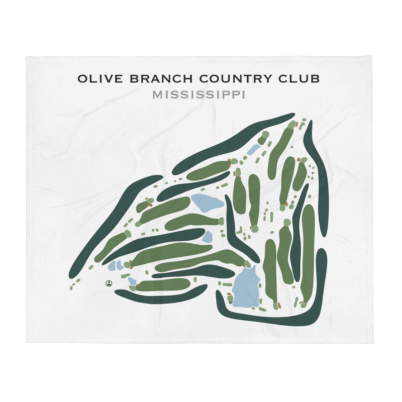 Olive Branch Country Club, Mississippi - Printed Golf Course