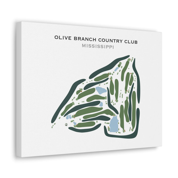 Olive Branch Country Club, Mississippi - Printed Golf Course