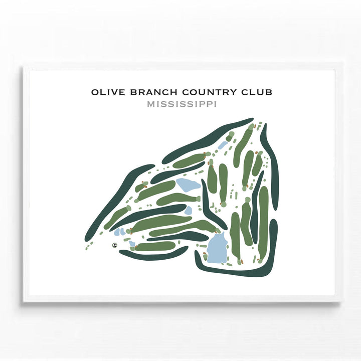 Olive Branch Country Club, Mississippi - Printed Golf Course