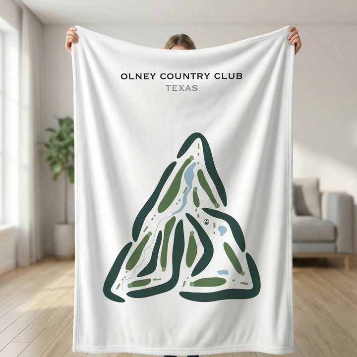 Olney Country Club, Texas - Printed Golf Courses