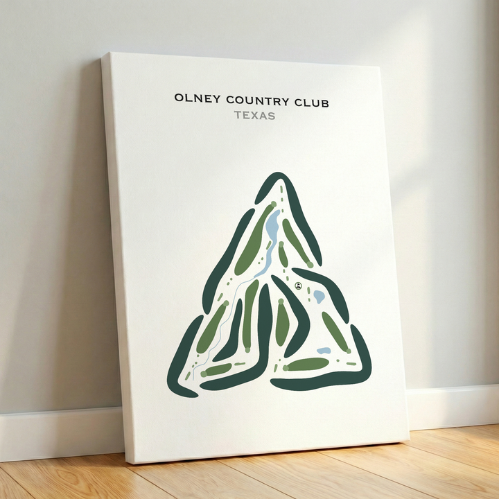 Olney Country Club, Texas - Printed Golf Courses
