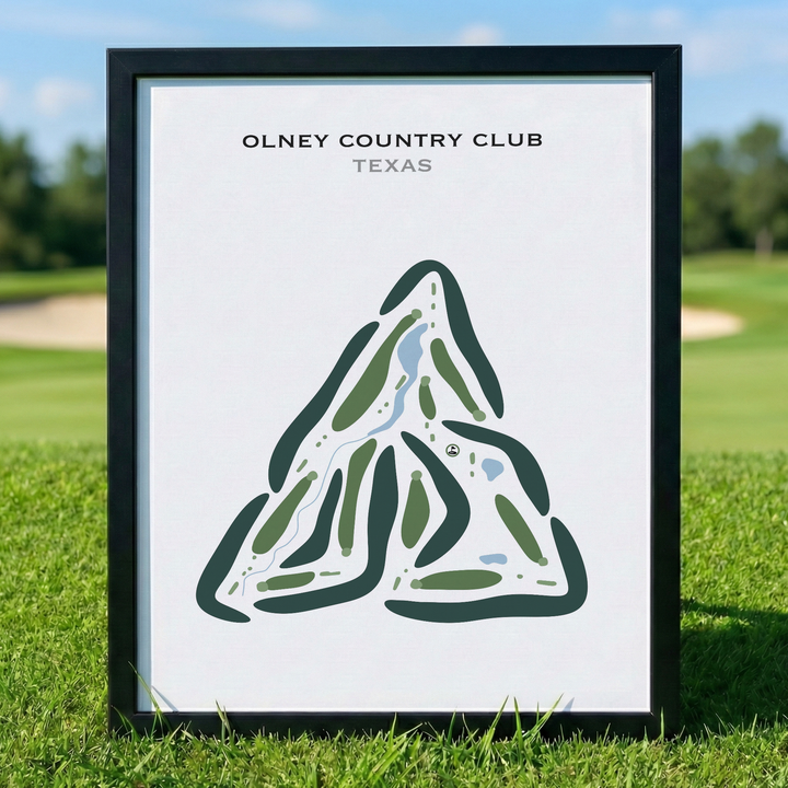 Olney Country Club, Texas - Printed Golf Courses