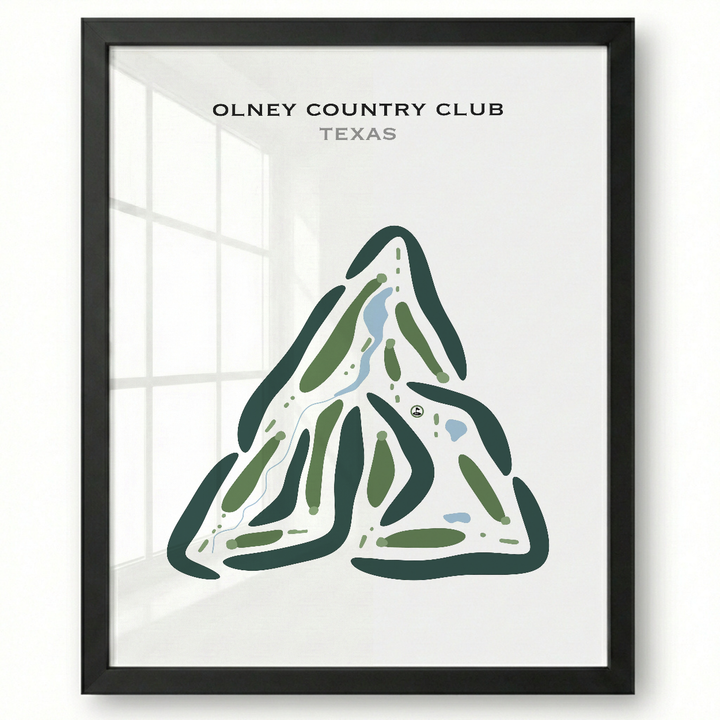 Olney Country Club, Texas - Printed Golf Courses