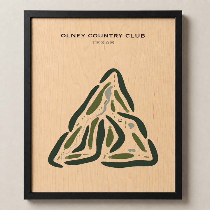 Olney Country Club, Texas - Printed Golf Courses