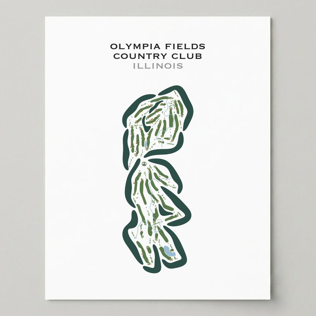 Olympia Fields Country Club, Illinois - Printed Golf Courses