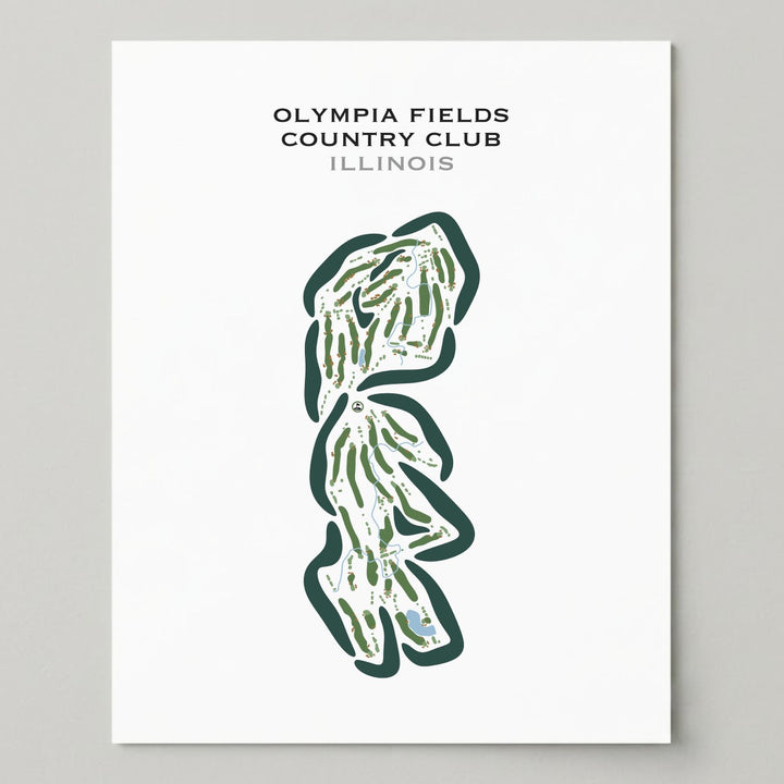 Olympia Fields Country Club, Illinois - Printed Golf Courses