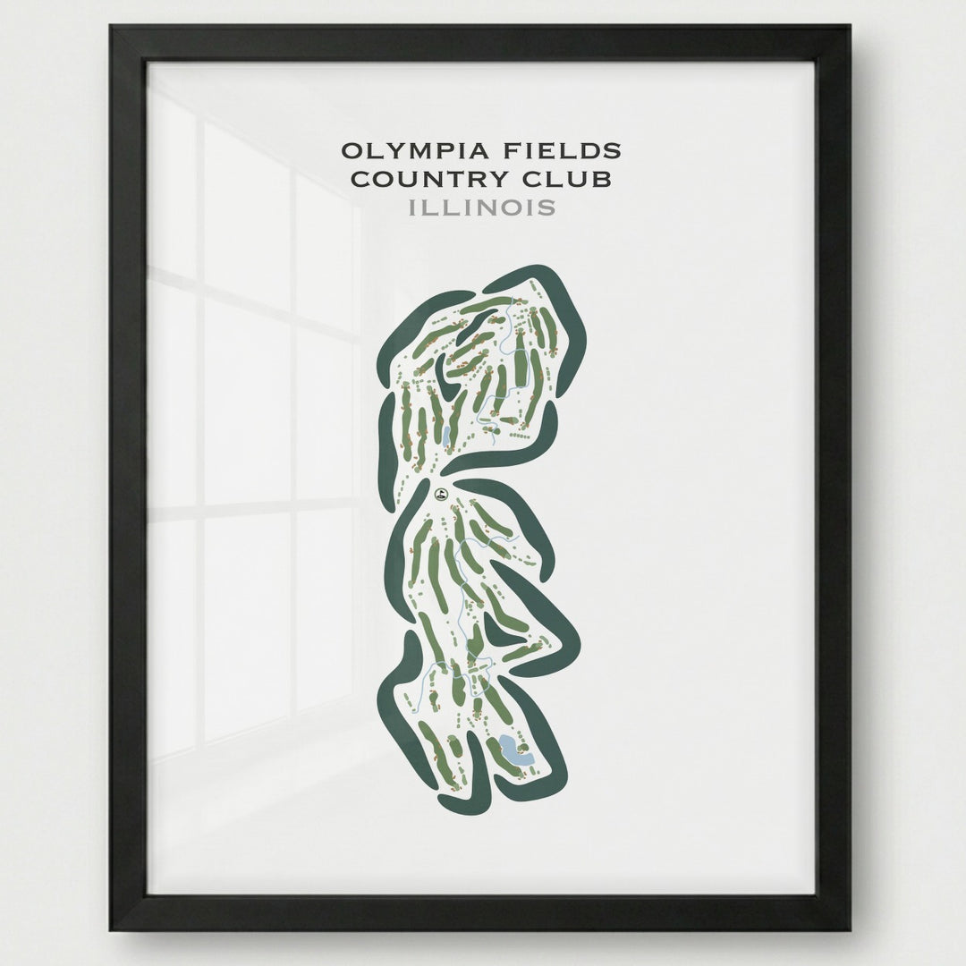Olympia Fields Country Club, Illinois - Printed Golf Courses