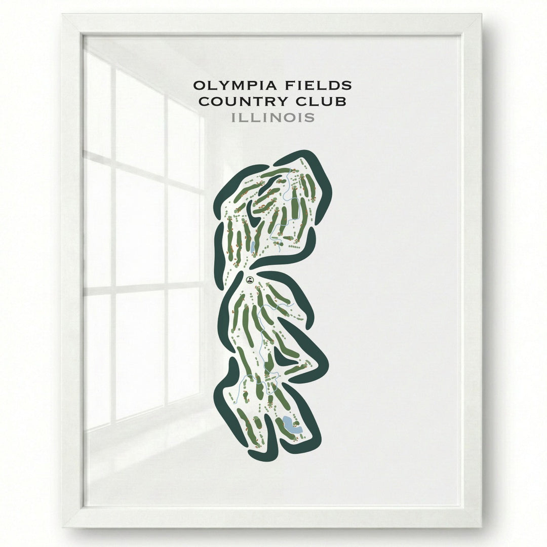 Olympia Fields Country Club, Illinois - Printed Golf Courses