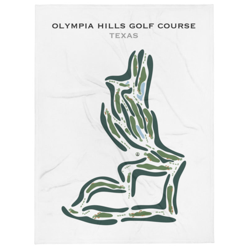 Olympia Hills Golf Course, Texas - Printed Golf Course