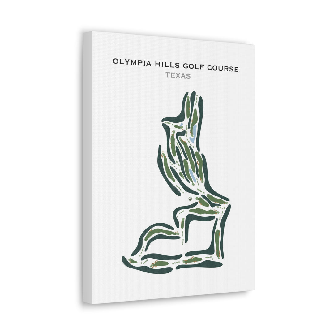 Olympia Hills Golf Course, Texas - Printed Golf Course