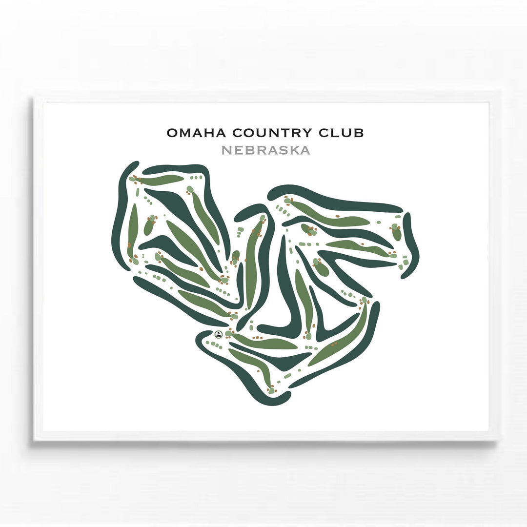 Omaha Country Club, Nebraska - Printed Golf Courses