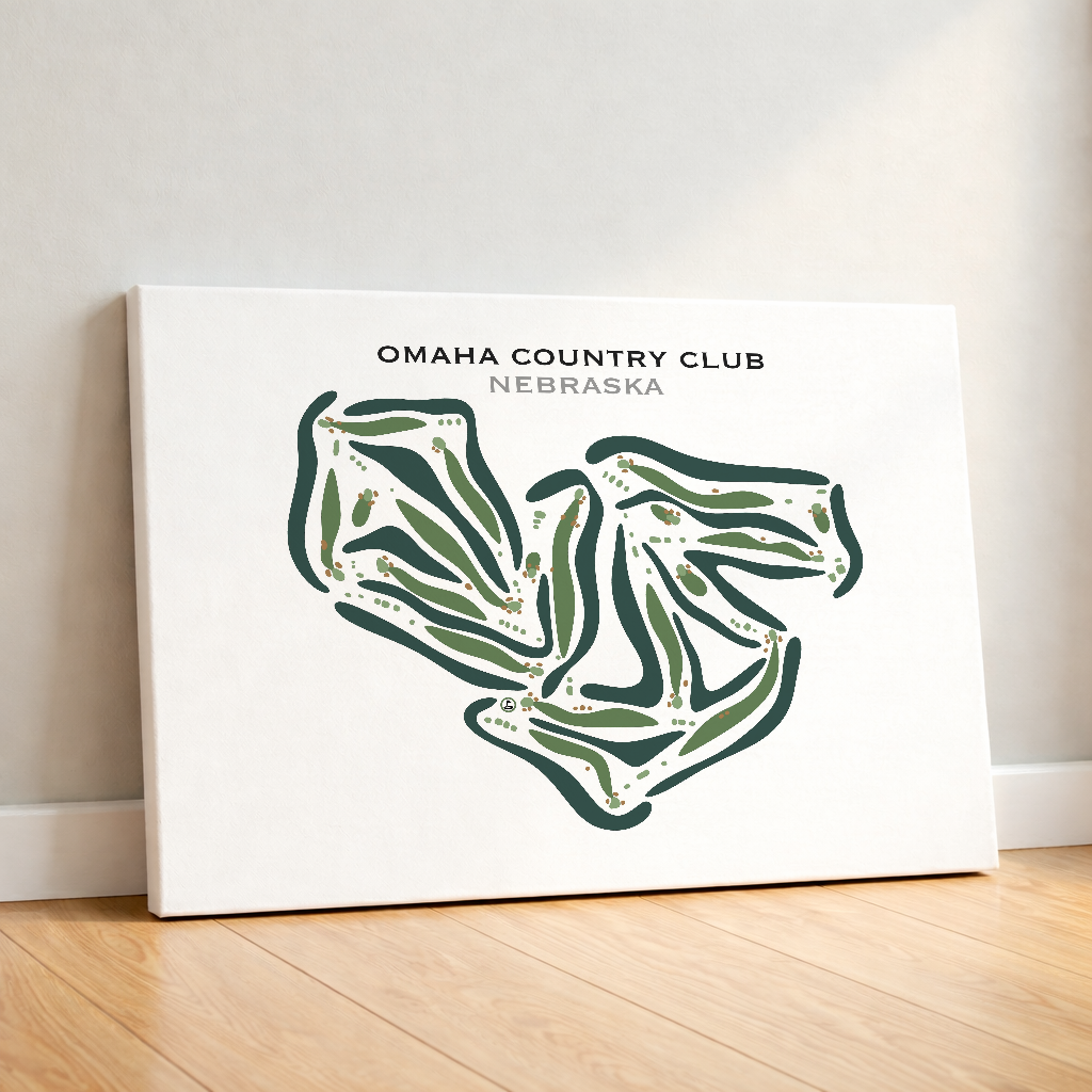Omaha Country Club, Nebraska - Printed Golf Courses