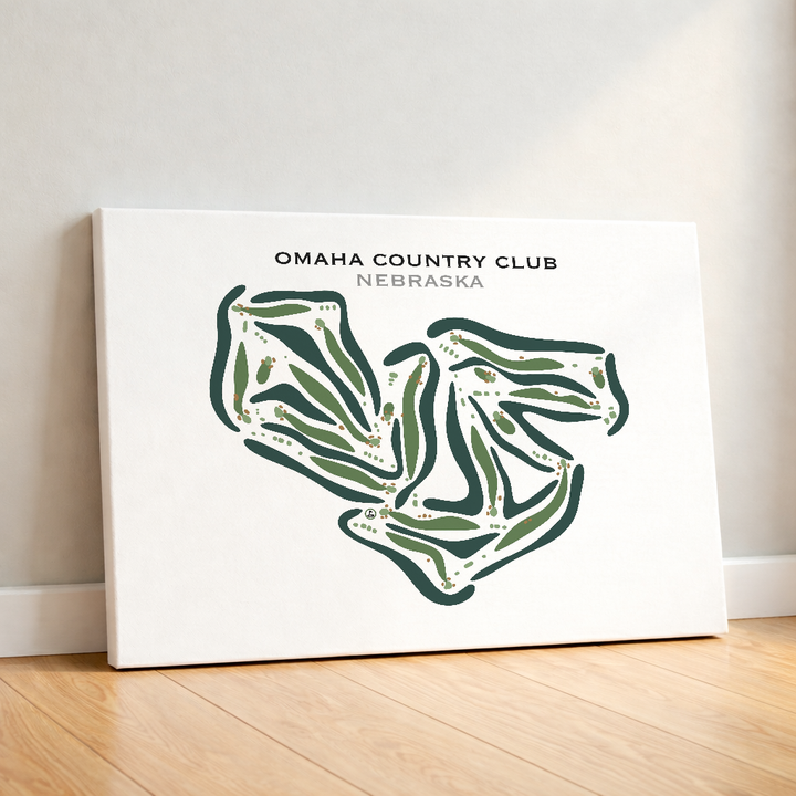 Omaha Country Club, Nebraska - Printed Golf Courses