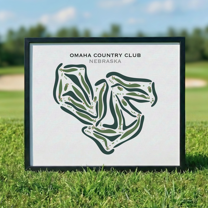 Omaha Country Club, Nebraska - Printed Golf Courses
