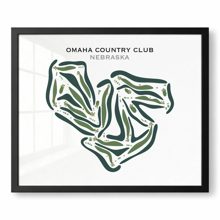 Omaha Country Club, Nebraska - Printed Golf Courses