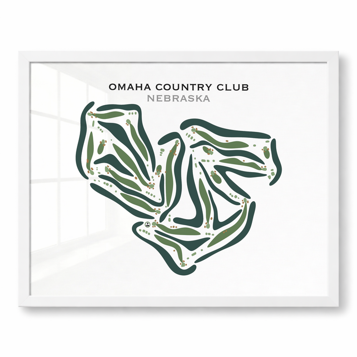 Omaha Country Club, Nebraska - Printed Golf Courses