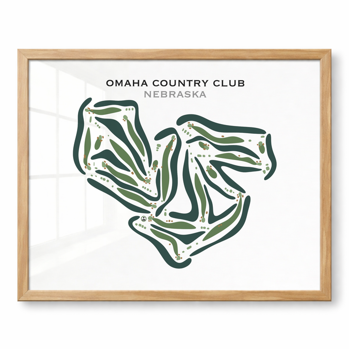 Omaha Country Club, Nebraska - Printed Golf Courses