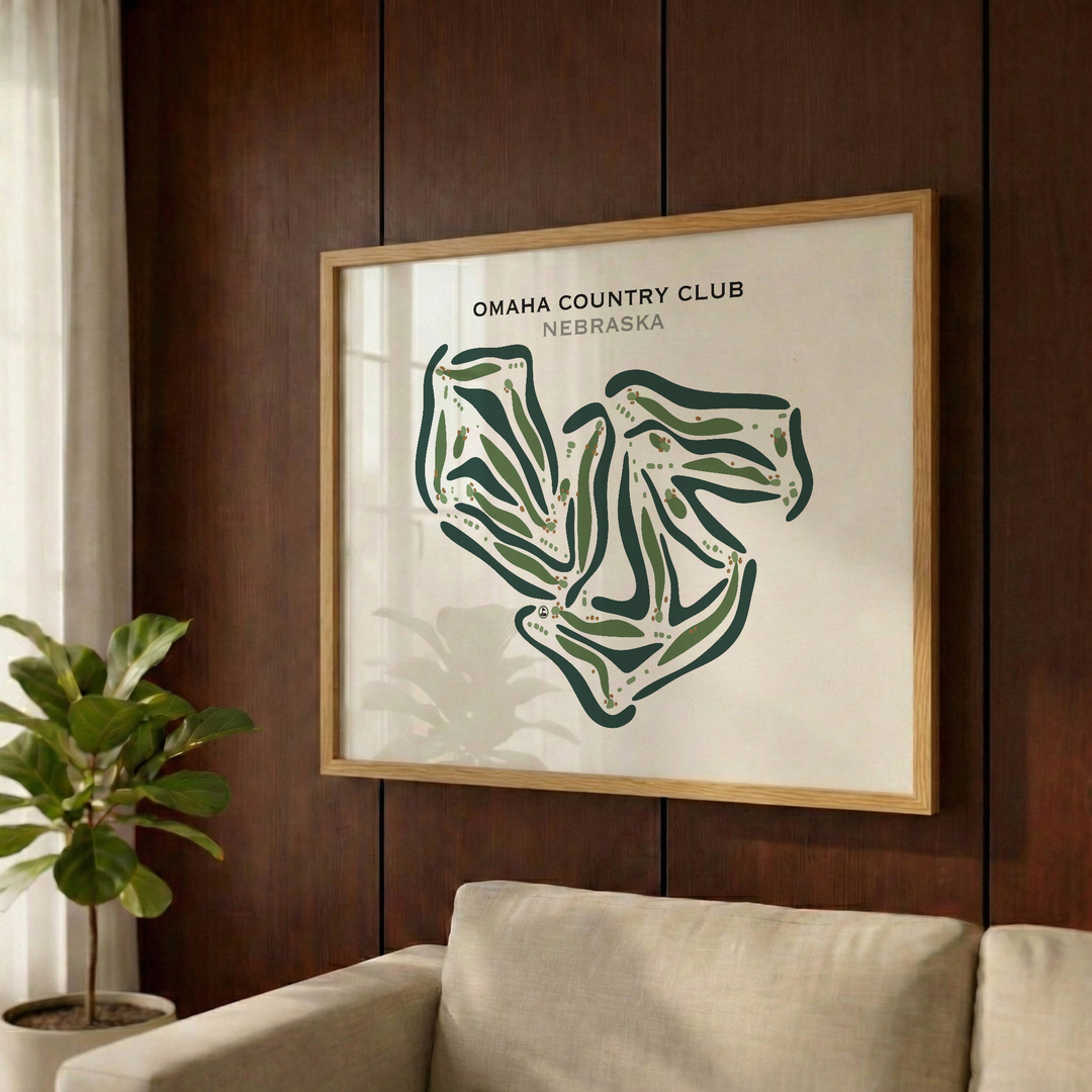 Omaha Country Club, Nebraska - Printed Golf Courses