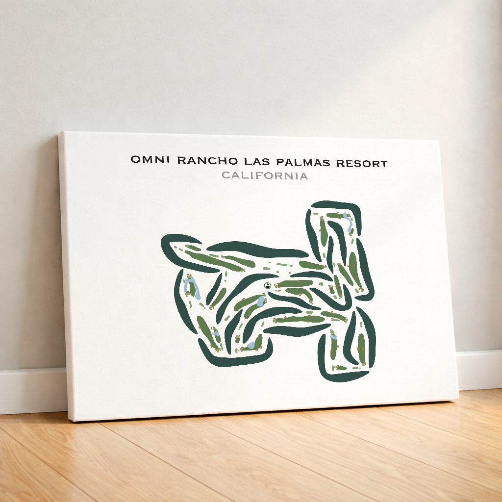 Omni Rancho Las Palmas Resort, California - Printed Golf Courses