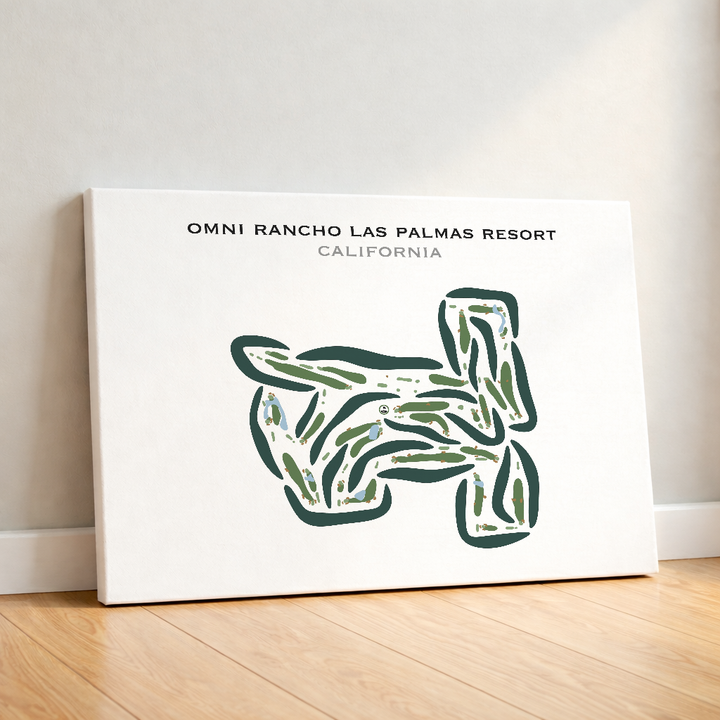 Omni Rancho Las Palmas Resort, California - Printed Golf Courses