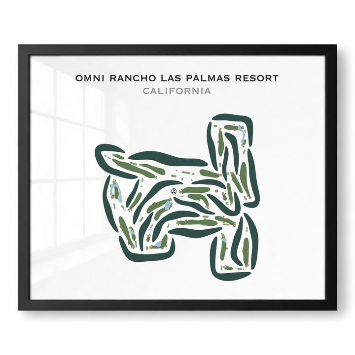 Omni Rancho Las Palmas Resort, California - Printed Golf Courses