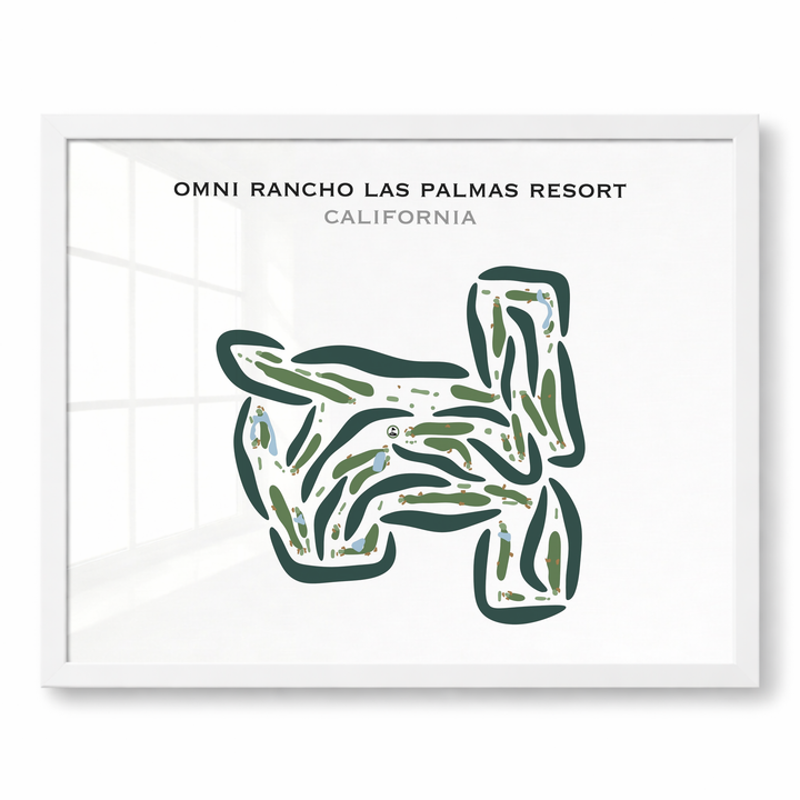 Omni Rancho Las Palmas Resort, California - Printed Golf Courses