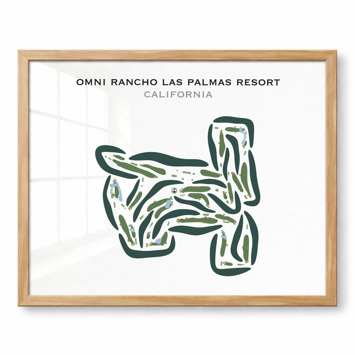 Omni Rancho Las Palmas Resort, California - Printed Golf Courses