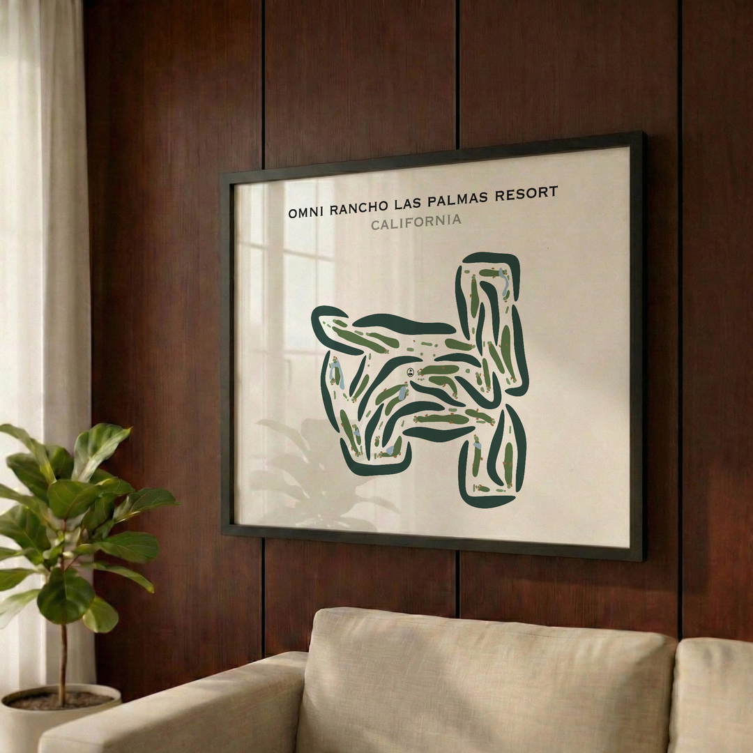 Omni Rancho Las Palmas Resort, California - Printed Golf Courses